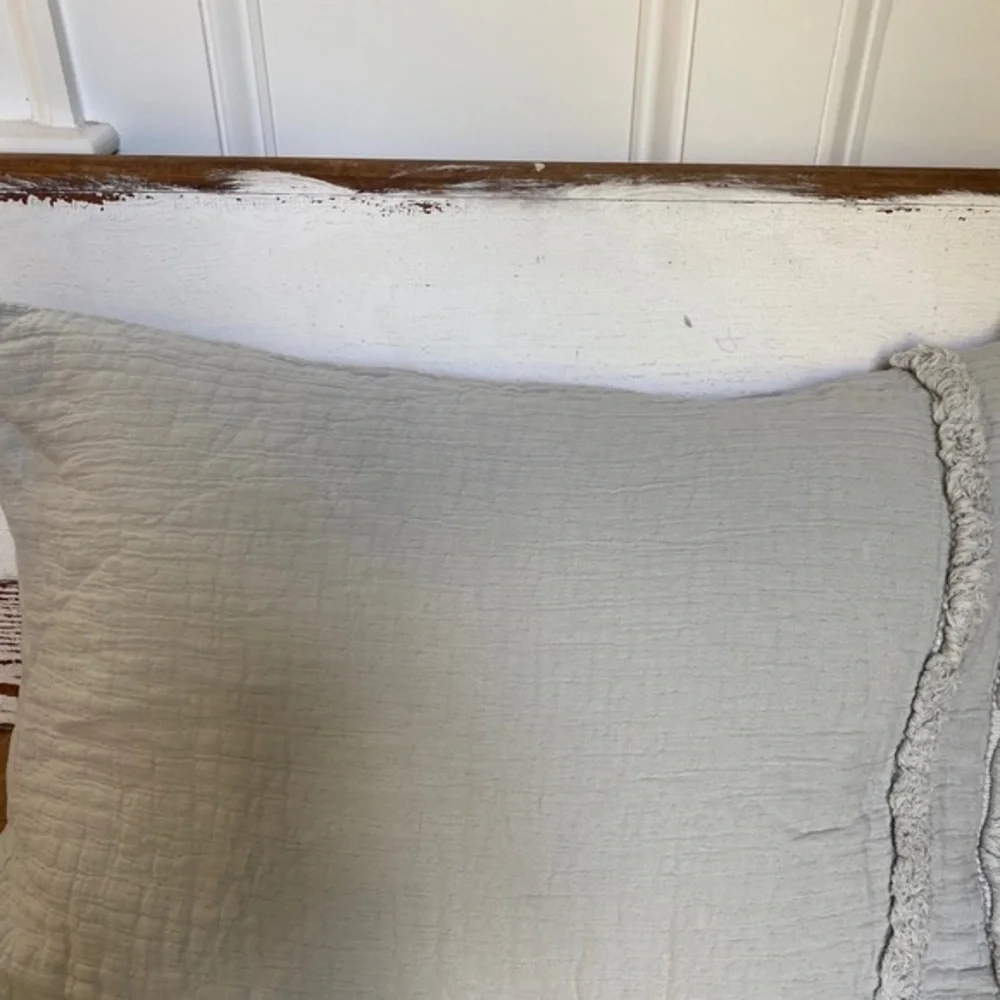 Anthropologie Grey Landyn Pillow Sham
